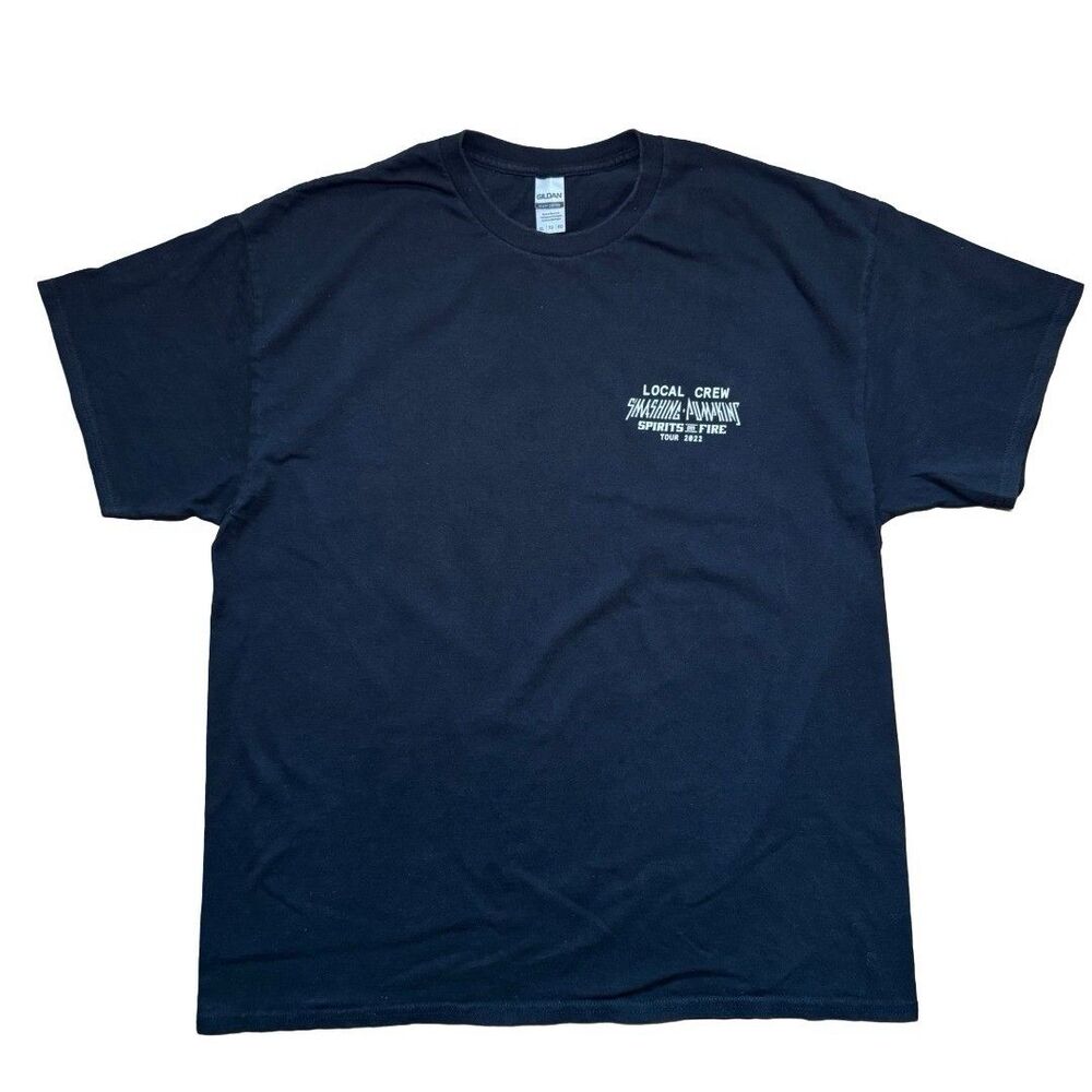 Smashing Pumpkins 2022 Spirits on Fire Tour Local Crew T-Shirt Size XL Black